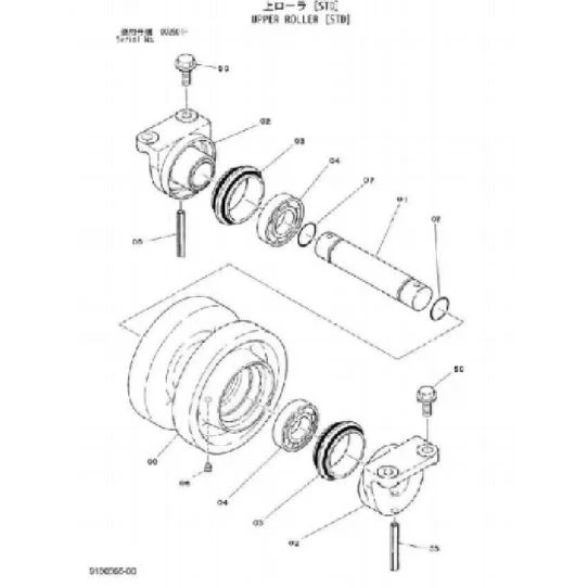 Hitachi Sumitomo SCX550 Top Roller