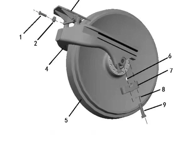 বুলডোজার SEM822 এর জন্য সেম আইডলার