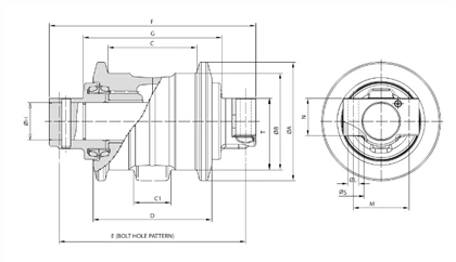 CAT330B/E330B ট্র্যাক রোলার